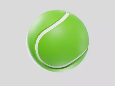 Tennis Ball 3D model 7