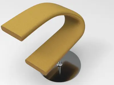 Let Chair Low-poly 3D model
