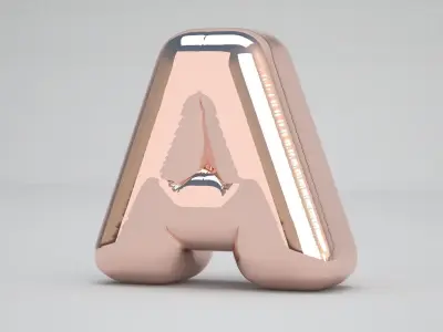 Copper A Balloon 3D model