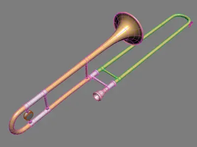 Trombone 3D model