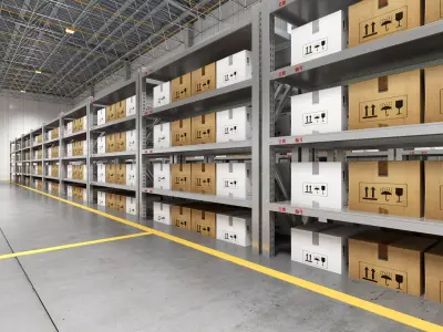 factory Low-poly 3D model