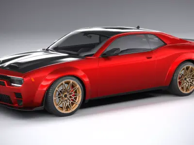 Generic Muscle Car 2021 3D model