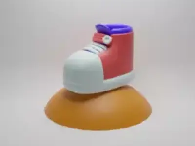 cartoon shoes Low-poly 3D model