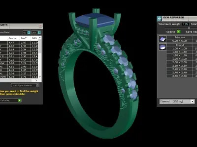 ring code 133 3D print model