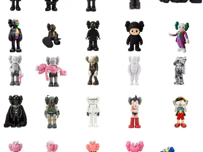 Ultra Pack 25 Kaws Companion 3D print model