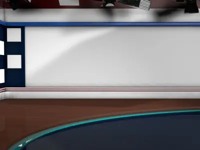 Virtual Studio 001 - News Studio 3D model
