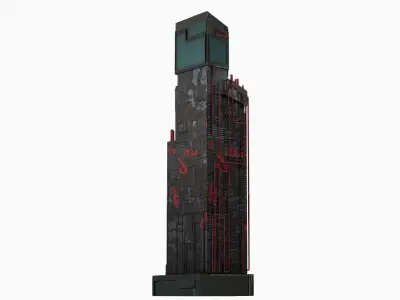 High-Rise pack 01 Low-poly 3D model