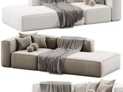 Szezlong modulowy Lennon 3D model