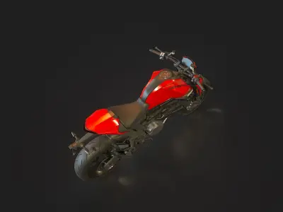 Base model  Ducati Monster 2021 3D model