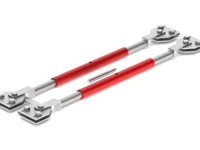 Garage Door Restraining Bars 3D model