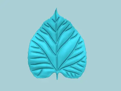 American Basswood Leaf - Molding Artificial EVA Craft 3D print model