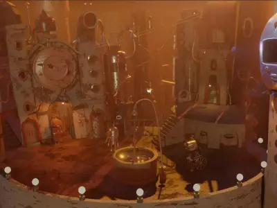 Machinarium - Clock Square Map 3D model