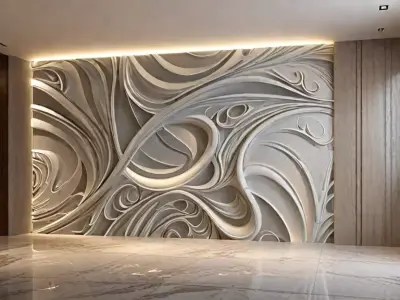  decor set wall panel 34 3D model