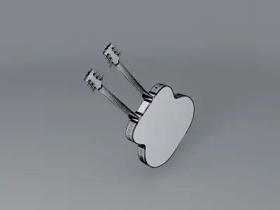 Stromberg Master 400 double neck guitar Free 3D model