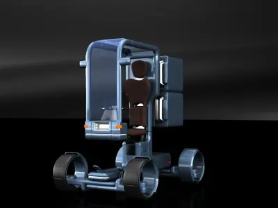 Sci-fi Scooter 3D model