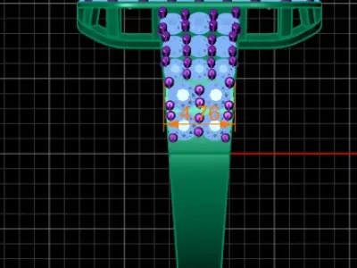 RED RUBY SQUARE SHAPE RING 3D PRINTABLE MODEL 3D print model