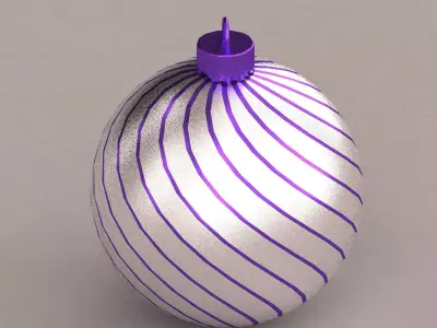 christmas ball 3D model 2