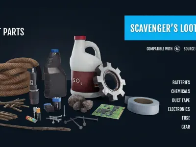 Scavengers Loot Pack - Complete Pack Low-poly 3D model