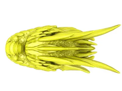 High Detail Dragon Head Jewelry Model with Fantasy Sculpt  4780 3D print model