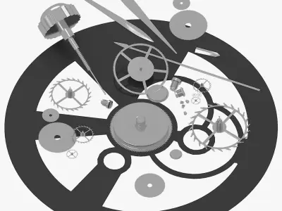 Watch Mechanism 3D model