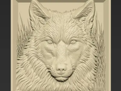 Wolf Head A20 3D print model