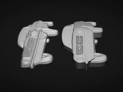 Mustang Bas Relief 3D print model