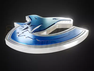 Vancouver Canucks logo - Cinematic - 3D print 3D model