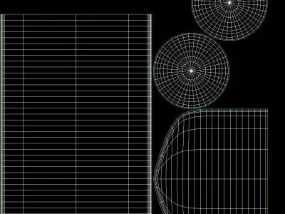 Louis Vuitton Papillon Bag Light Low-poly 3D model