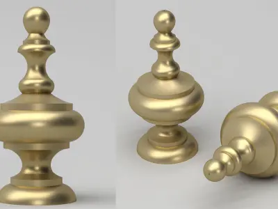 Elegant Finial  3D model