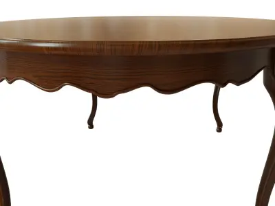 Classic wood table 2400 3D model