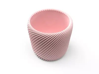 Detailed modern vase 3D model