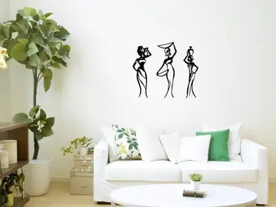 African Women wall art 1 3D print model