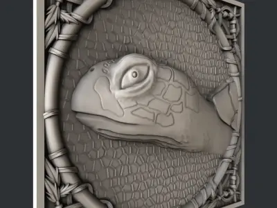3d STL models for CNC turtle 3D model