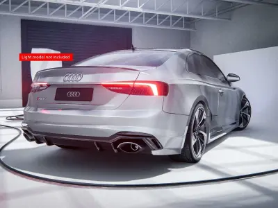 Audi RS5 Coupe - Unreal and Blender Project 3D model