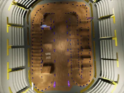 Stadium low poly plus  textures Free low-poly 3D model