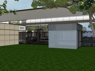 Art deco 3d building 3D model