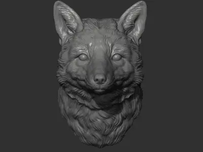 Fox head 3D print model buy