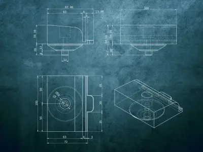 Adapter to jack for Ford Mustang 3D print model