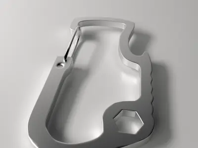 Carabiner V2 3D model