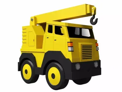Toy Crane 3D model