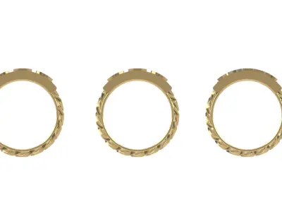 0255 Dollar Cuban Ring 3D print model