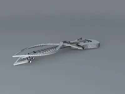 Abstract guitar Free 3D model