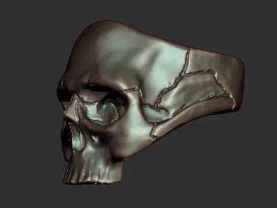 Skull Ring Free 3D print model