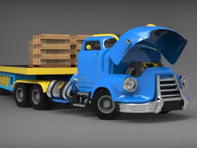 FALL OUT TRUCK 3D model