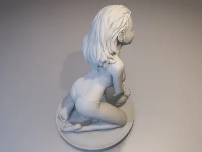 SOCCER GIRL 3D print model