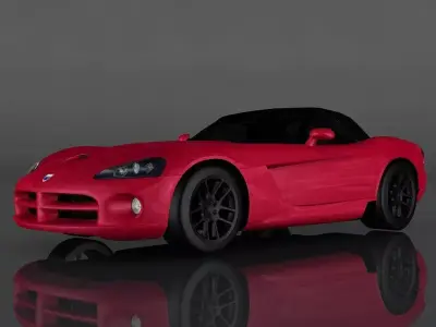 Dodge Viper SRT-10 Low-poly 3D model