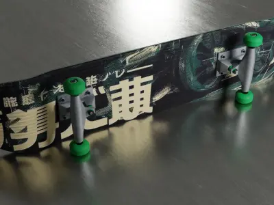 Realistic skateboards AssetPack Low-poly 3D model