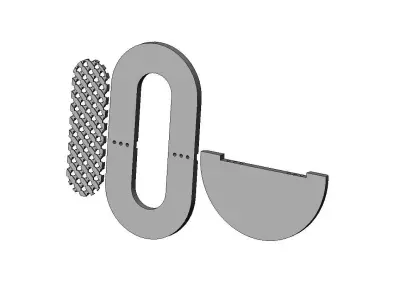 Lattice floating shelf wall decor and mirror frame 3D print model