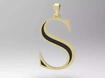 Alphabet Latin S 3D print model