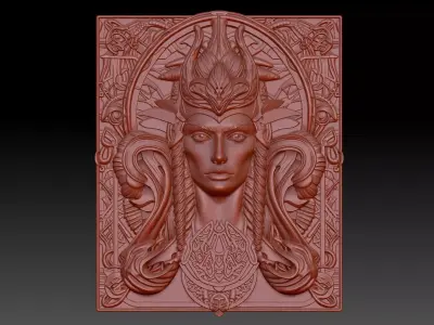 Witch woman 3D print model